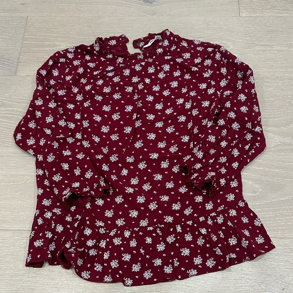 Floral Burgundy Women's Top